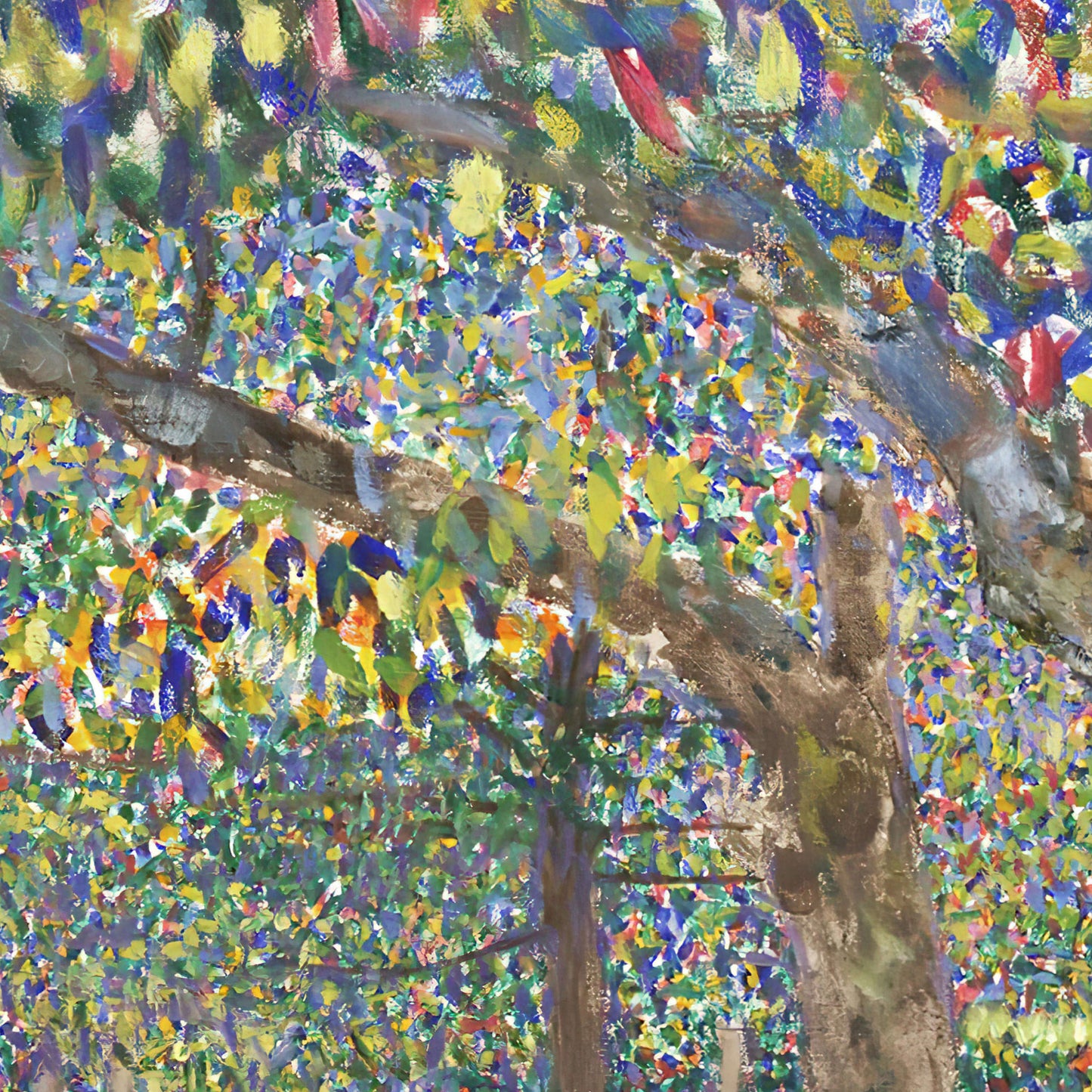 Pear Tree by Gustav Klimt, 3d Printed with texture and brush strokes looks like original oil painting