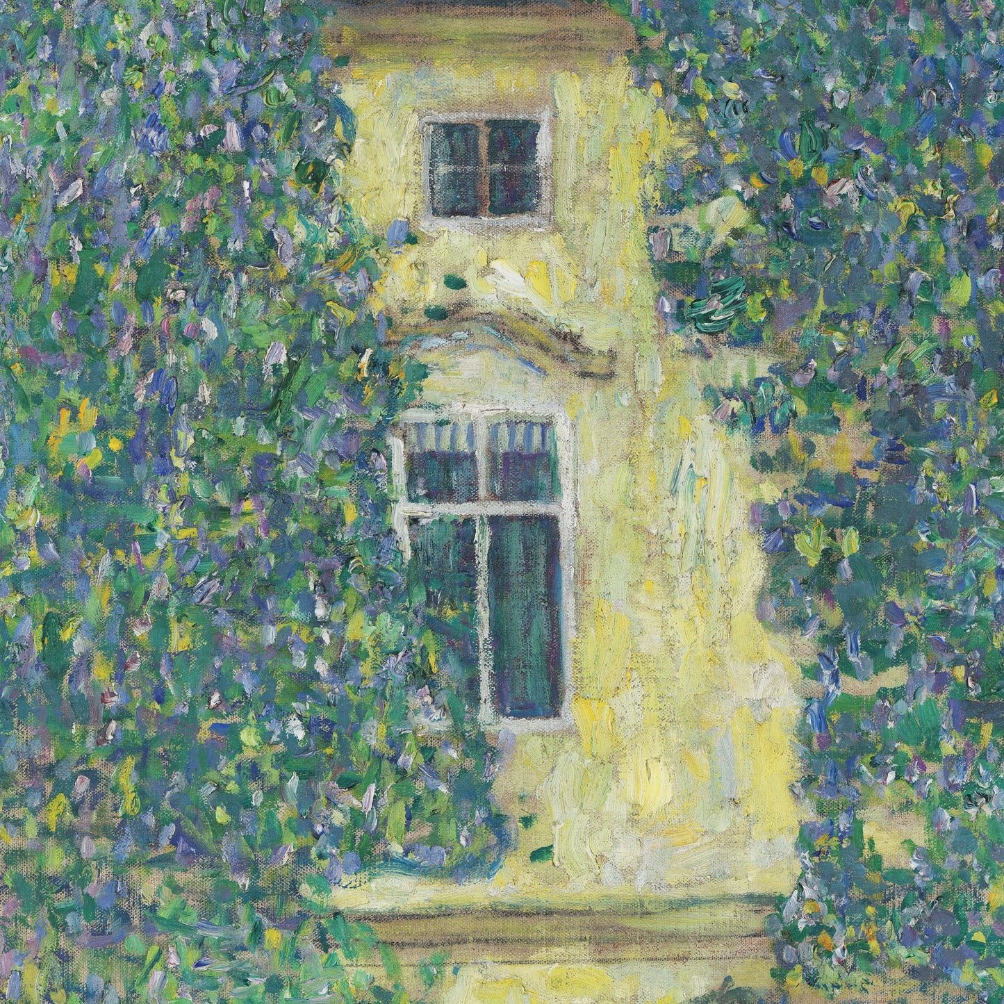 Schloss Kammer on Lake Attersee III by Gustav Klimt, 3d Printed with texture and brush strokes looks like original oil painting.