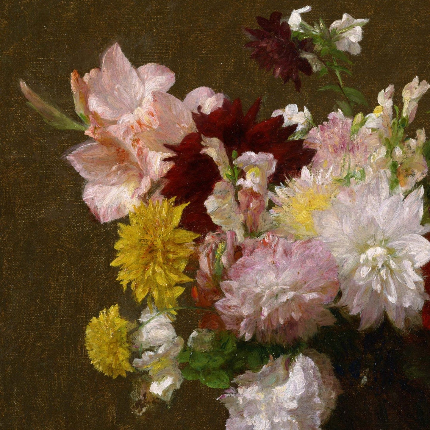 Flowers by Victoria Dubourg, 3d Printed with texture and brush strokes looks like original oil painting