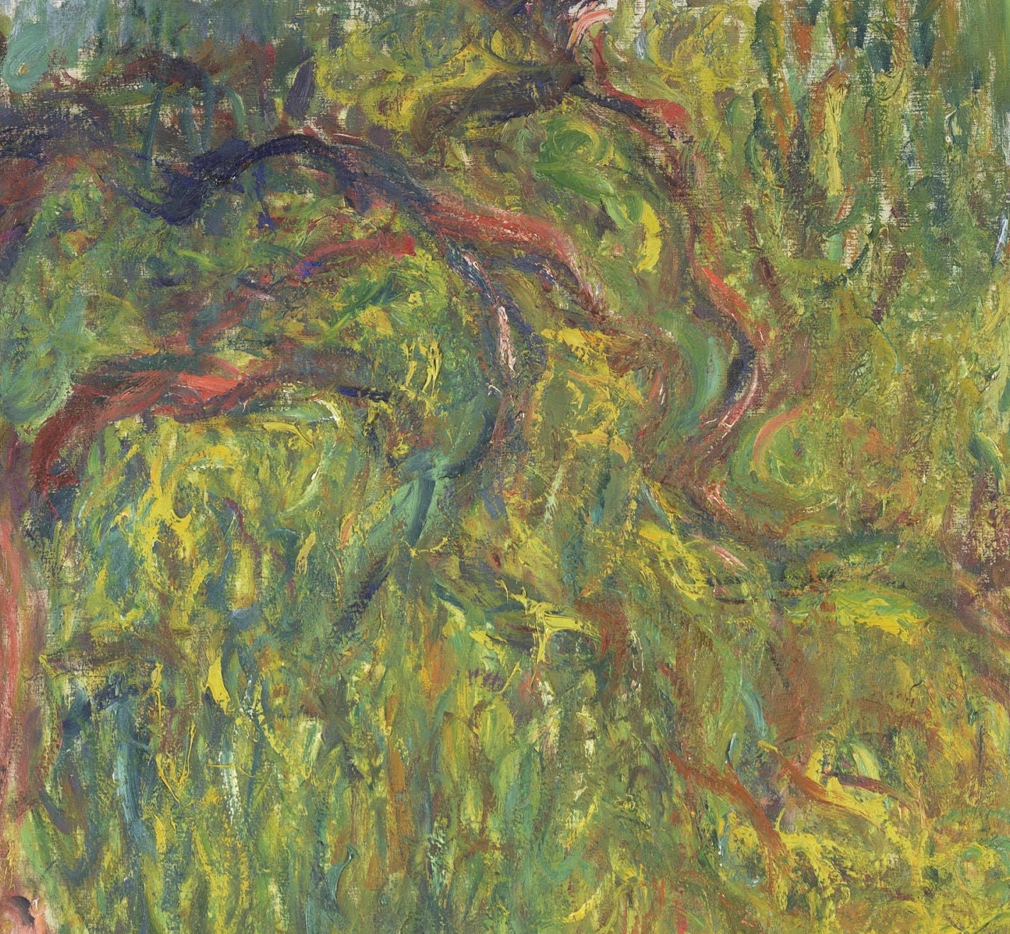 Weeping Willow by Cloude Monet, 3d Printed with texture and brush strokes looks like original oil painting.