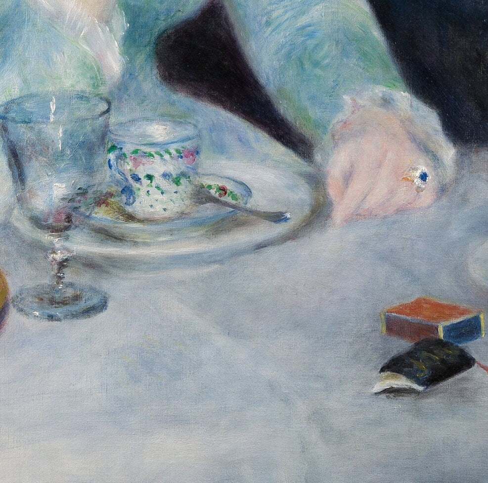After the Luncheon by Pierre Auguster Renoir, 3d Printed with texture and brush strokes looks like original oil painting