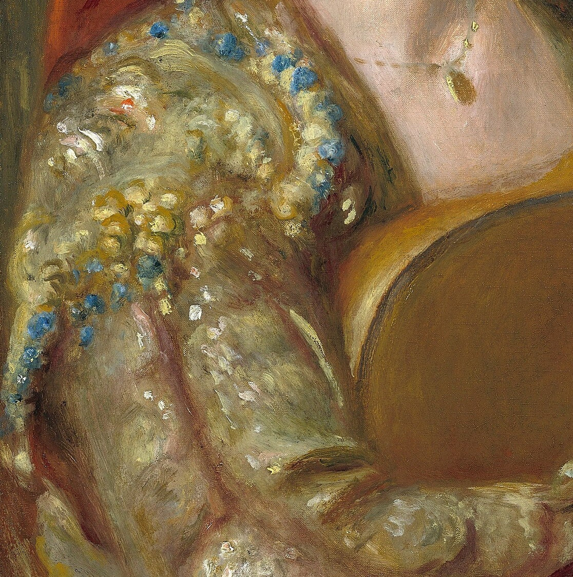 Young Spanish Woman with a Guitar by Pierre Renoir, 3d Printed with texture and brush strokes looks like original oil painting