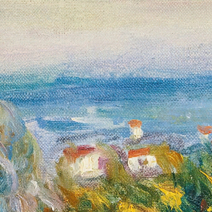 Esquisse De Paysage Du Midi by Pierre Renoir,3d Printed with texture and brush strokes looks like original oil painting