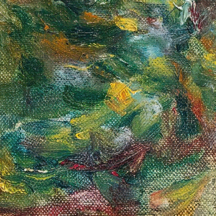 Esquisse De Paysage Du Midi by Pierre Renoir,3d Printed with texture and brush strokes looks like original oil painting