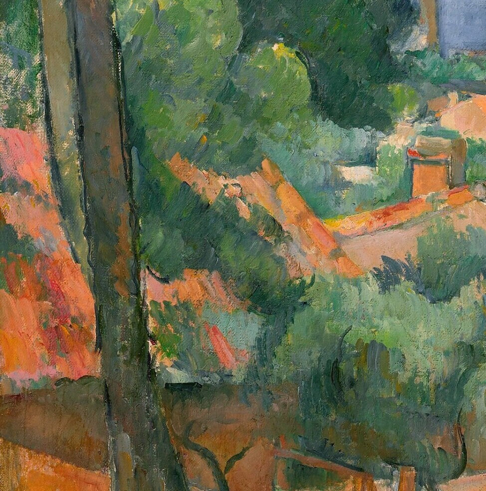 L’Estaque aux toits rouges by Paul Cezanne, 3d Printed with texture and brush strokes looks like original oil painting