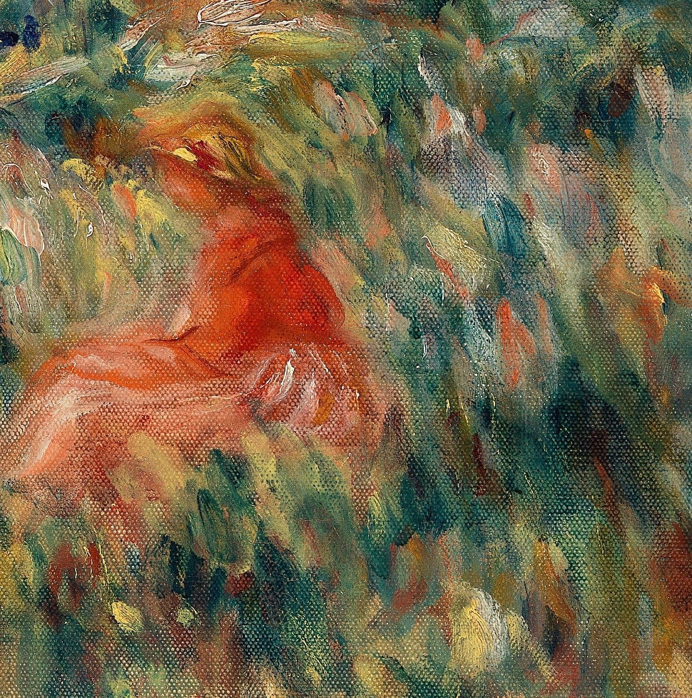 Landscape Paysage by Pierre Auguste Renoir, 3d Printed with texture and brush strokes looks like original oil painting