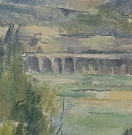 Montagne Saint Victoire by Paul Cezanne,3d Printed with texture and brush strokes looks like original oil painting