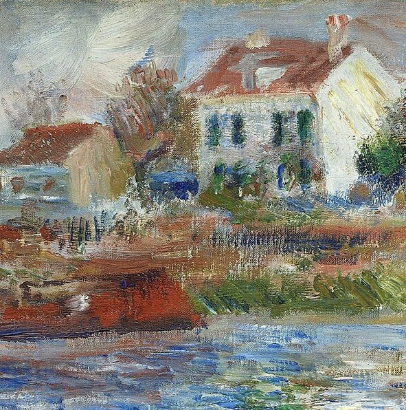 Oarsmen at Chatou by Pierre Auguste Renoir, 3d Printed with texture and brush strokes looks like original oil painting