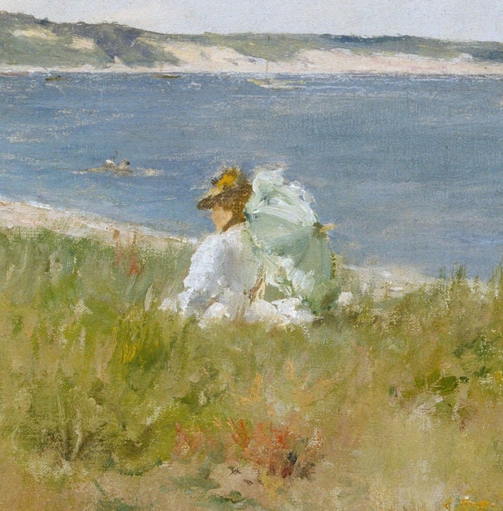 Idle Hours - by William Merritt Chase,3d Printed with texture and brush strokes looks like original oil painting.