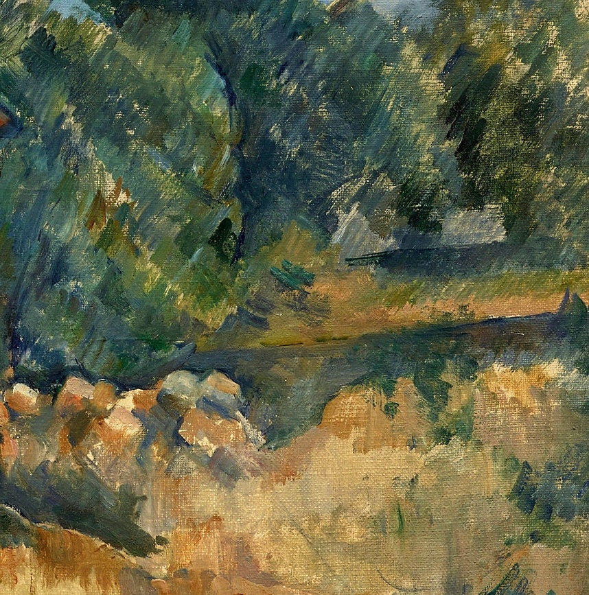 Abandoned House near Aix en Provence by Paul cezanne, 3d Printed with texture and brush strokes looks like original oil painting
