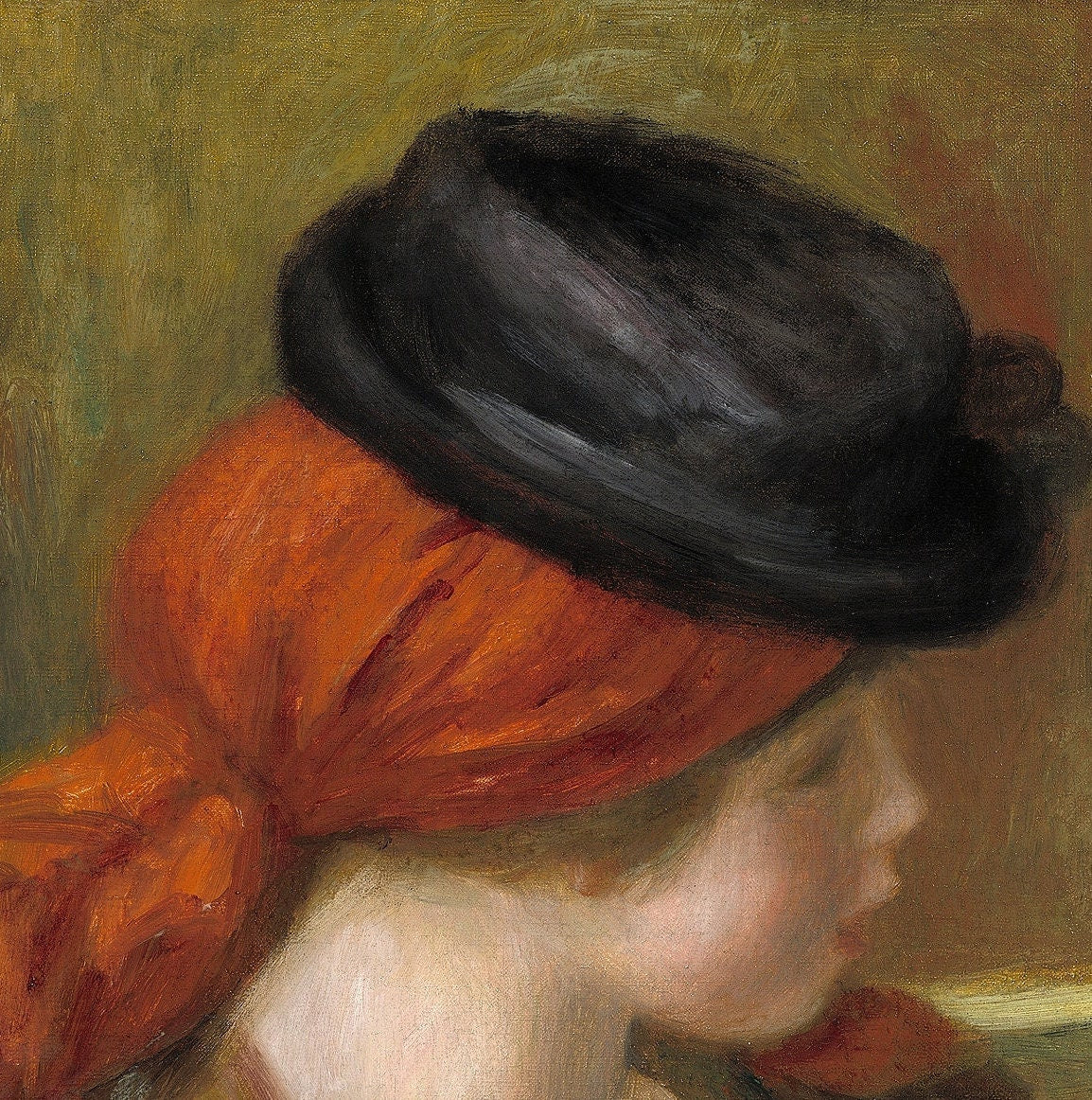 Young Spanish Woman with a Guitar by Pierre Renoir, 3d Printed with texture and brush strokes looks like original oil painting