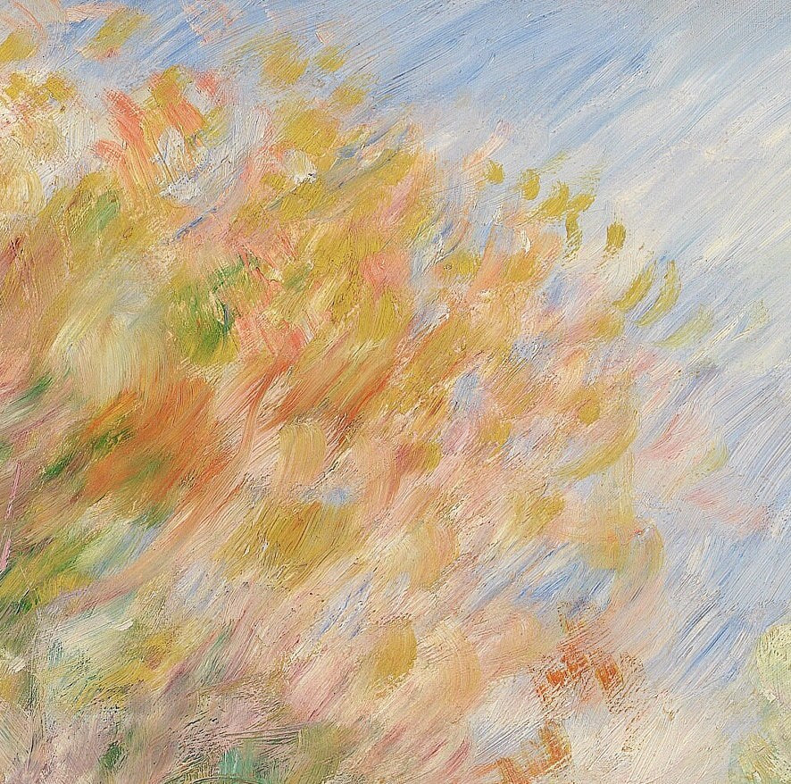 Autumn Landscape -by Pierre Auguste Renoir, 3d Printed with texture and brush strokes looks like original oil painting