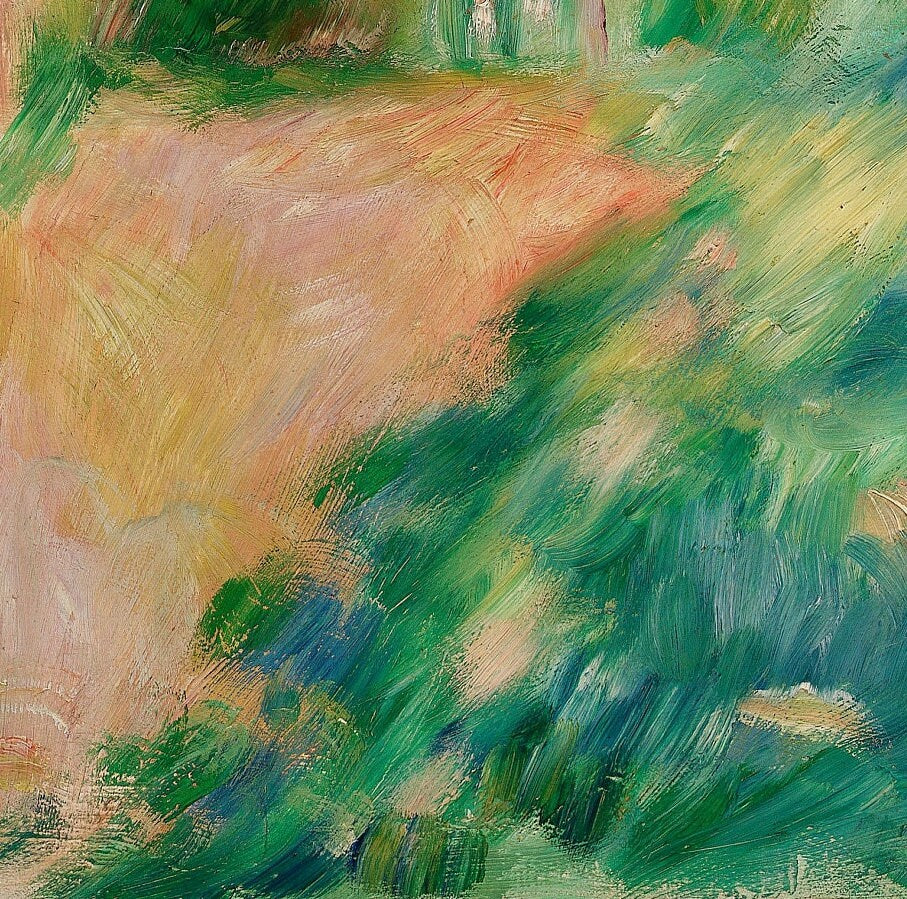 Autumn Landscape -by Pierre Auguste Renoir, 3d Printed with texture and brush strokes looks like original oil painting