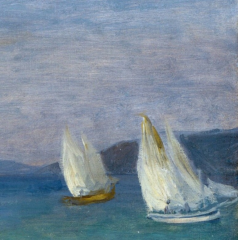 Figures on the Beach by Pierre Auguste Renoir,3d Printed with texture and brush strokes looks like original oil painting