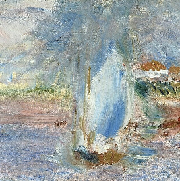 Oarsmen at Chatou by Pierre Auguste Renoir, 3d Printed with texture and brush strokes looks like original oil painting
