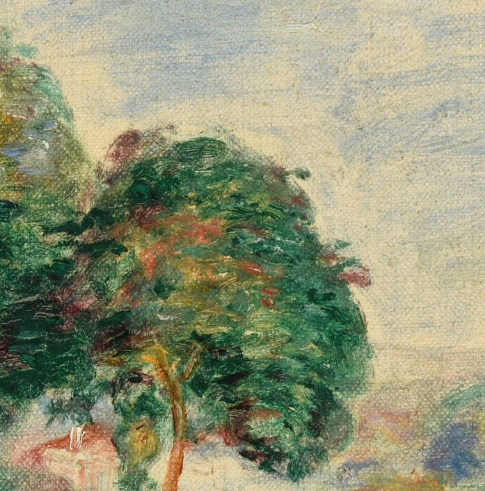 Paysage by Pierre Auguste Renoir, 3d Printed with texture and brush strokes looks like original oil painting