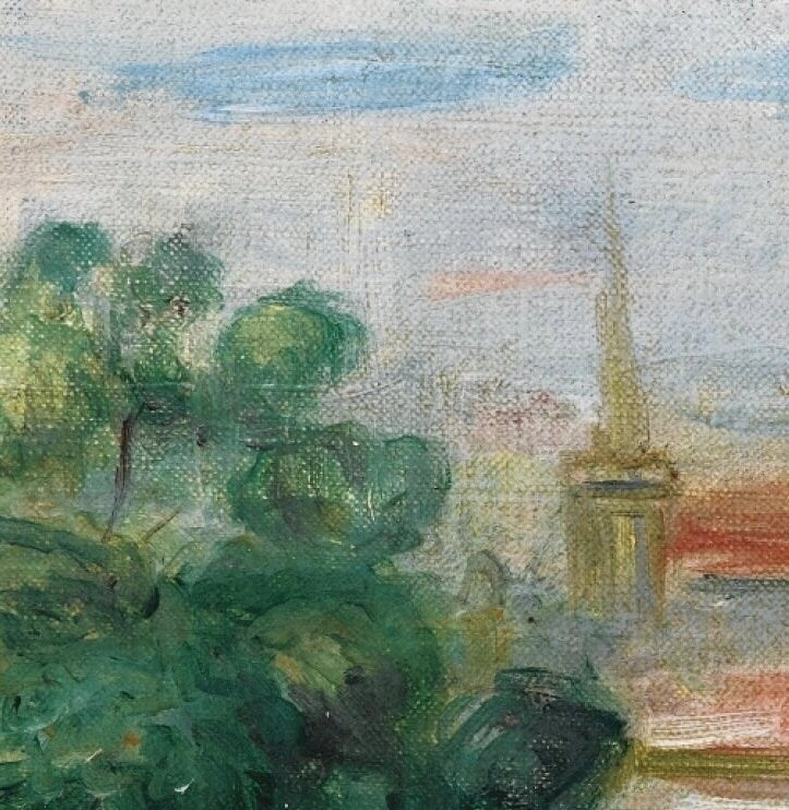 Paysage by Pierre Auguste Renoir, 3d Printed with texture and brush strokes looks like original oil painting