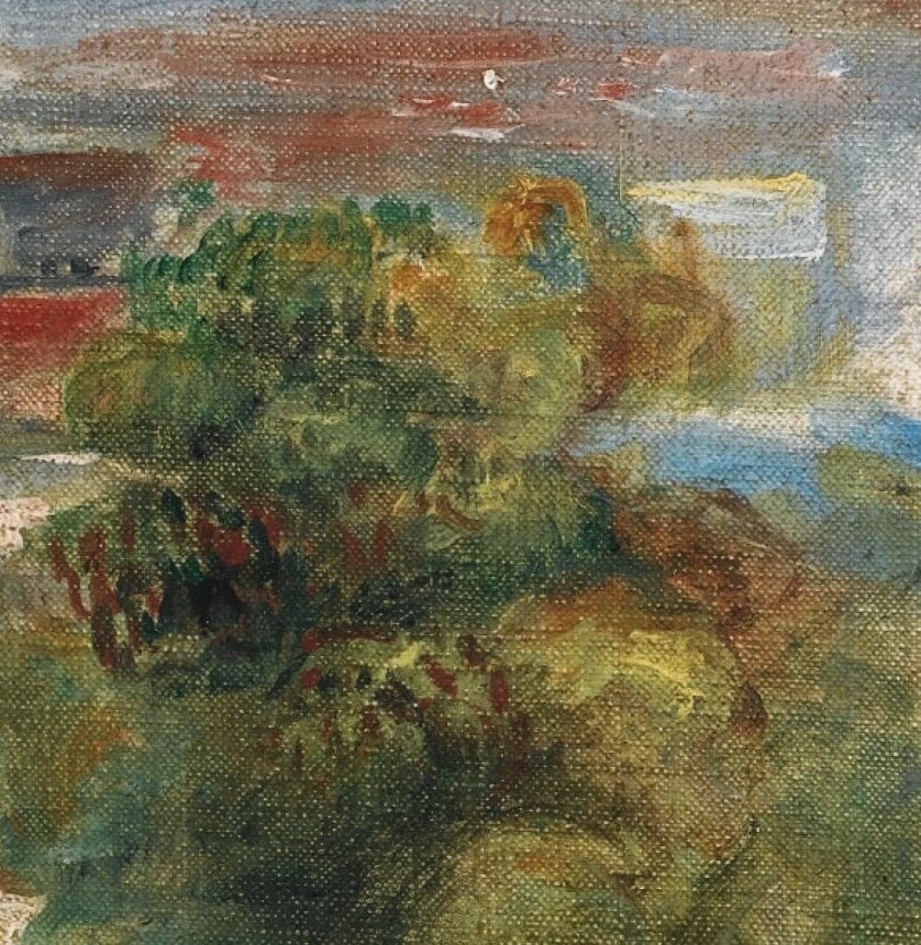 Paysage by Pierre Auguste Renoir, 3d Printed with texture and brush strokes looks like original oil painting