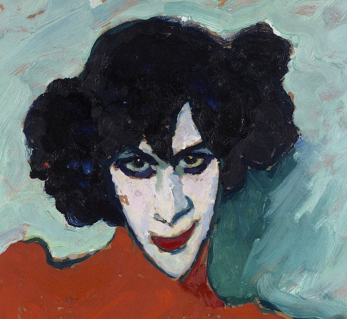 Portrait of the dancer by Alexej von Jawlensky, 3d Printed with texture and brush strokes looks like original oil painting