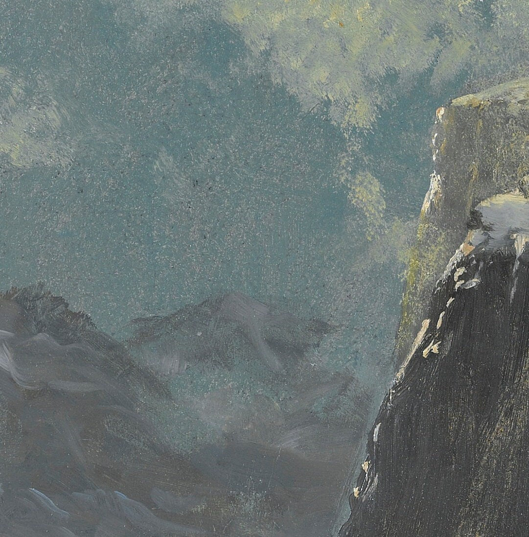 Above the timberline - by Albert Bierstadt, 3d Printed with texture and brush strokes looks like original oil painting.