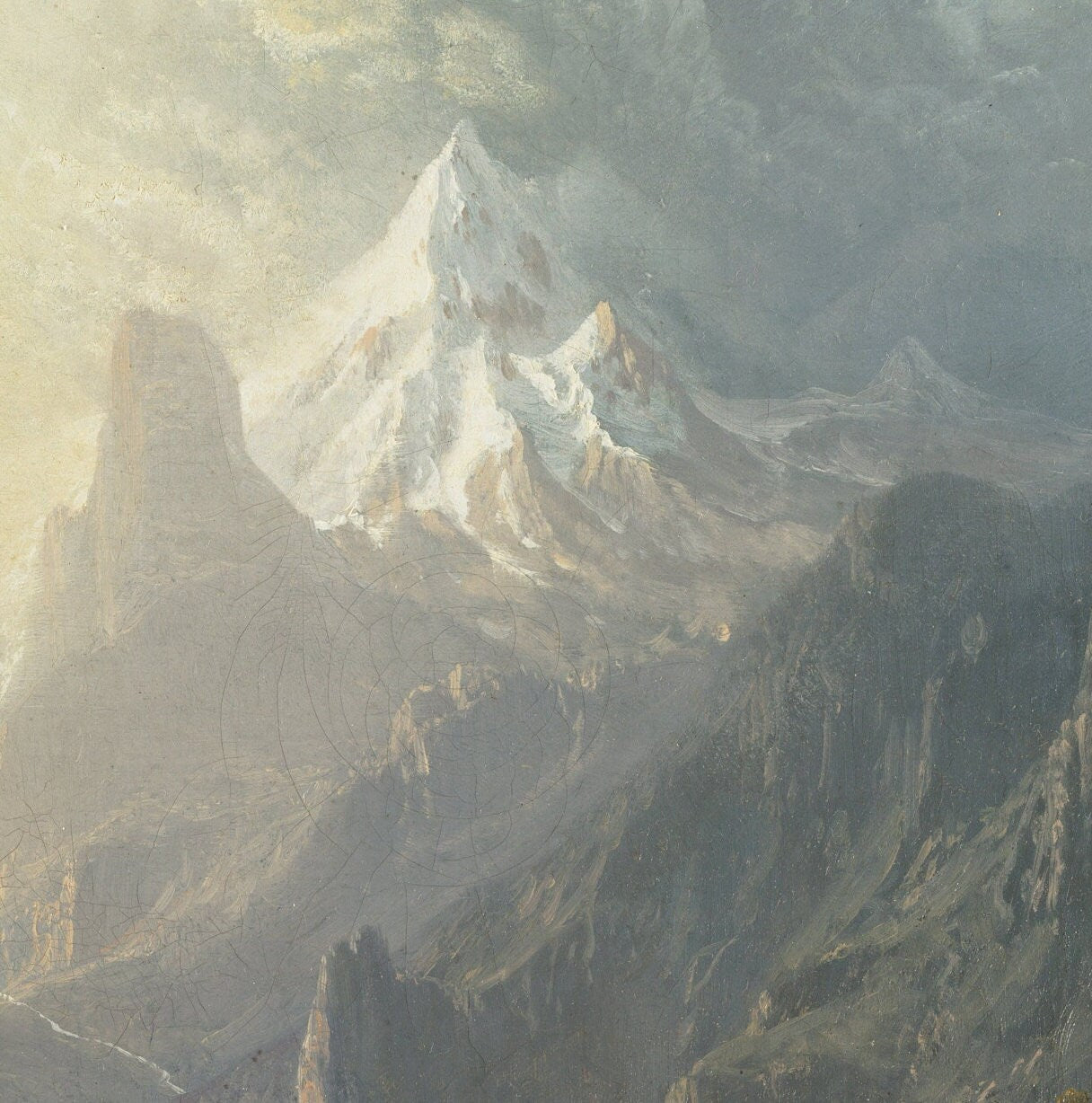 In the Sierras - by Albert Bierstadt, 3d Printed with texture and brush strokes looks like original oil painting.