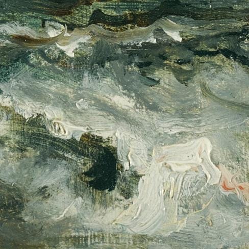 A Storm At Sea by Alfred Stevens, 3d Printed with texture and brush strokes looks like original oil painting.