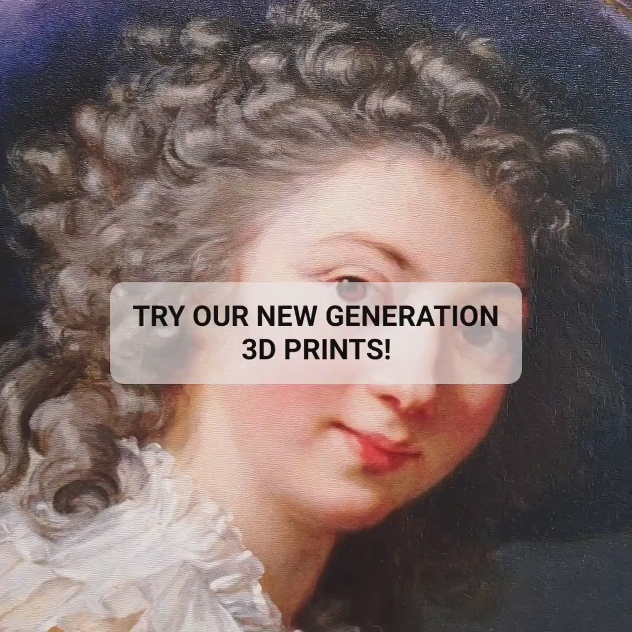 Comtesse de Cérès Former by Élisabeth Vigée Le Brun, 3d Printed with texture and brush strokes looks like original oil-painting, code:087