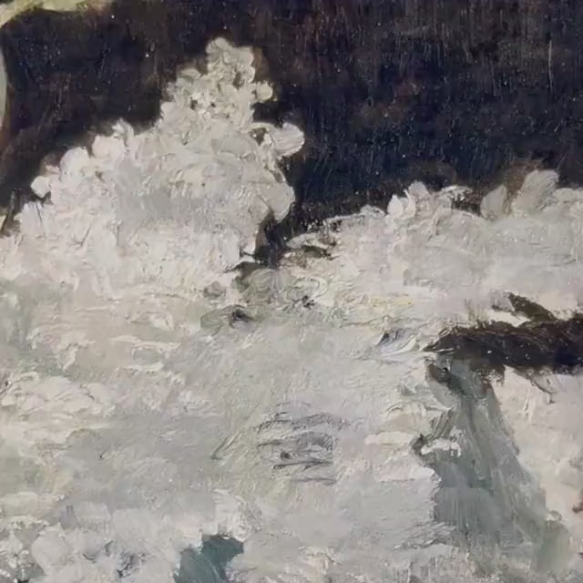 White Lilac by Édouard Manet, 3d Printed with texture and brush strokes looks like original oil-painting, code:303