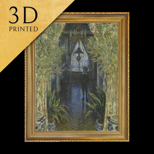 A Corner of the Apartment by Claude Monet, 3d Printed with texture and brush strokes looks like original oil painting.