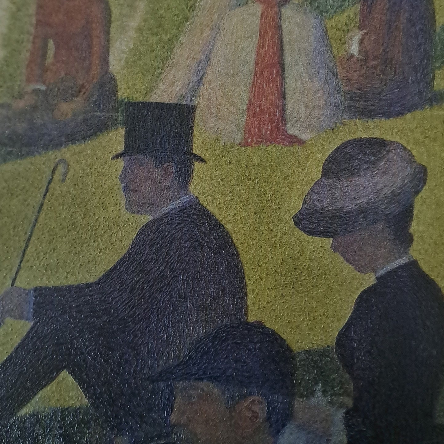 A Sunday on La Grande Jatte by Georges Seurat, 3d Printed with texture and brush strokes looks like original oil painting.