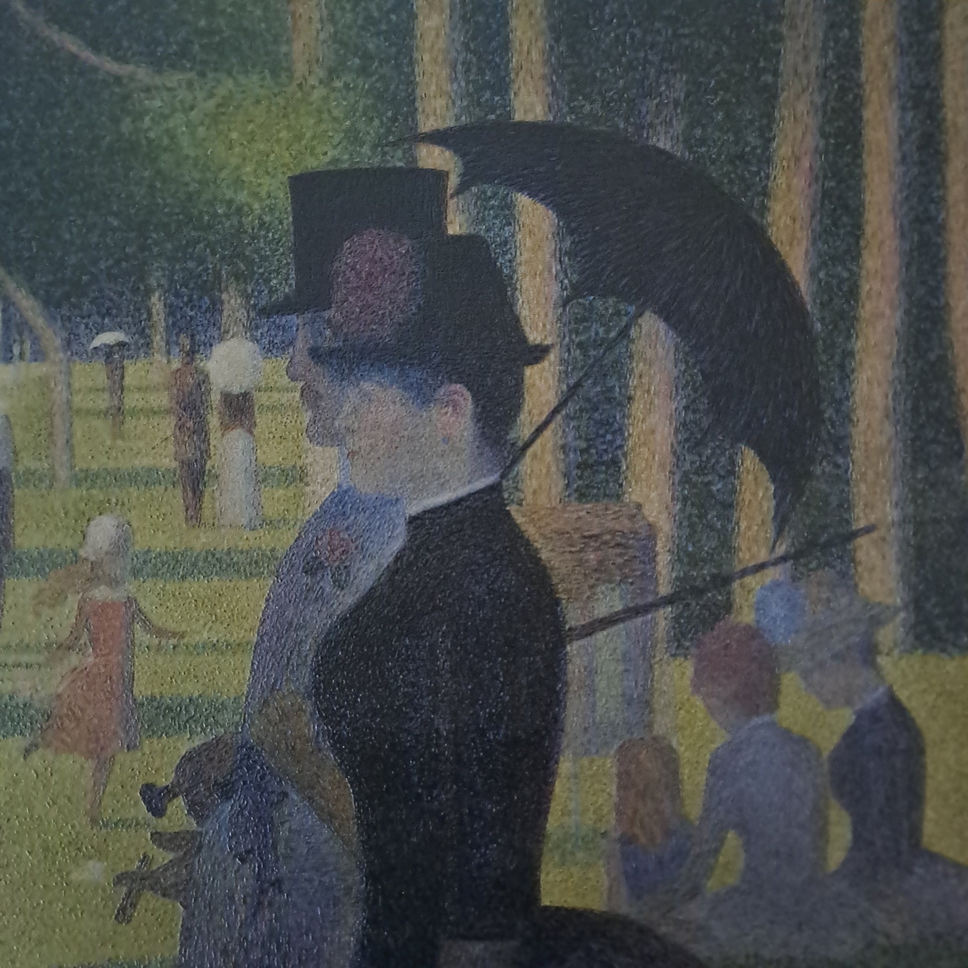 A Sunday on La Grande Jatte by Georges Seurat, 3d Printed with texture and brush strokes looks like original oil painting.