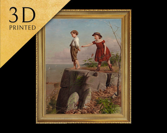 Unconscious of Danger by Seymour Joseph Guy, 3d Printed,canvas,oil painting,wall decor,hausewarming gifts,framed wall art painting.