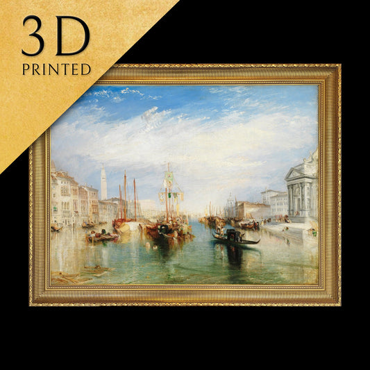 Venice from the Porch by J.M.W. Turner, 3d Printed with texture and brush strokes looks like original oil painting