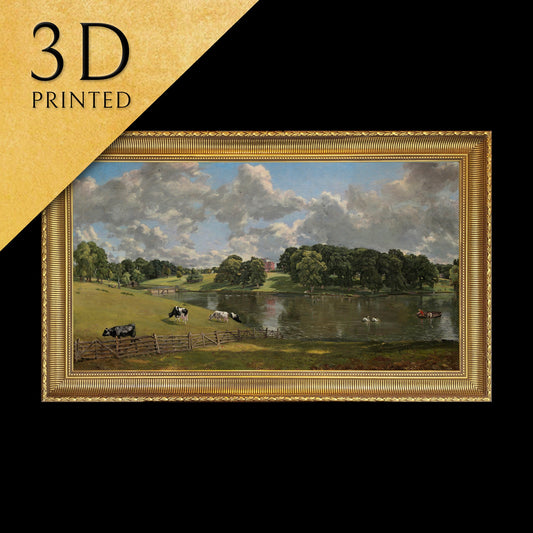 Wivenhoe Park, Essex by John Constable, 3d Printed with texture and brush strokes looks like original oil painting