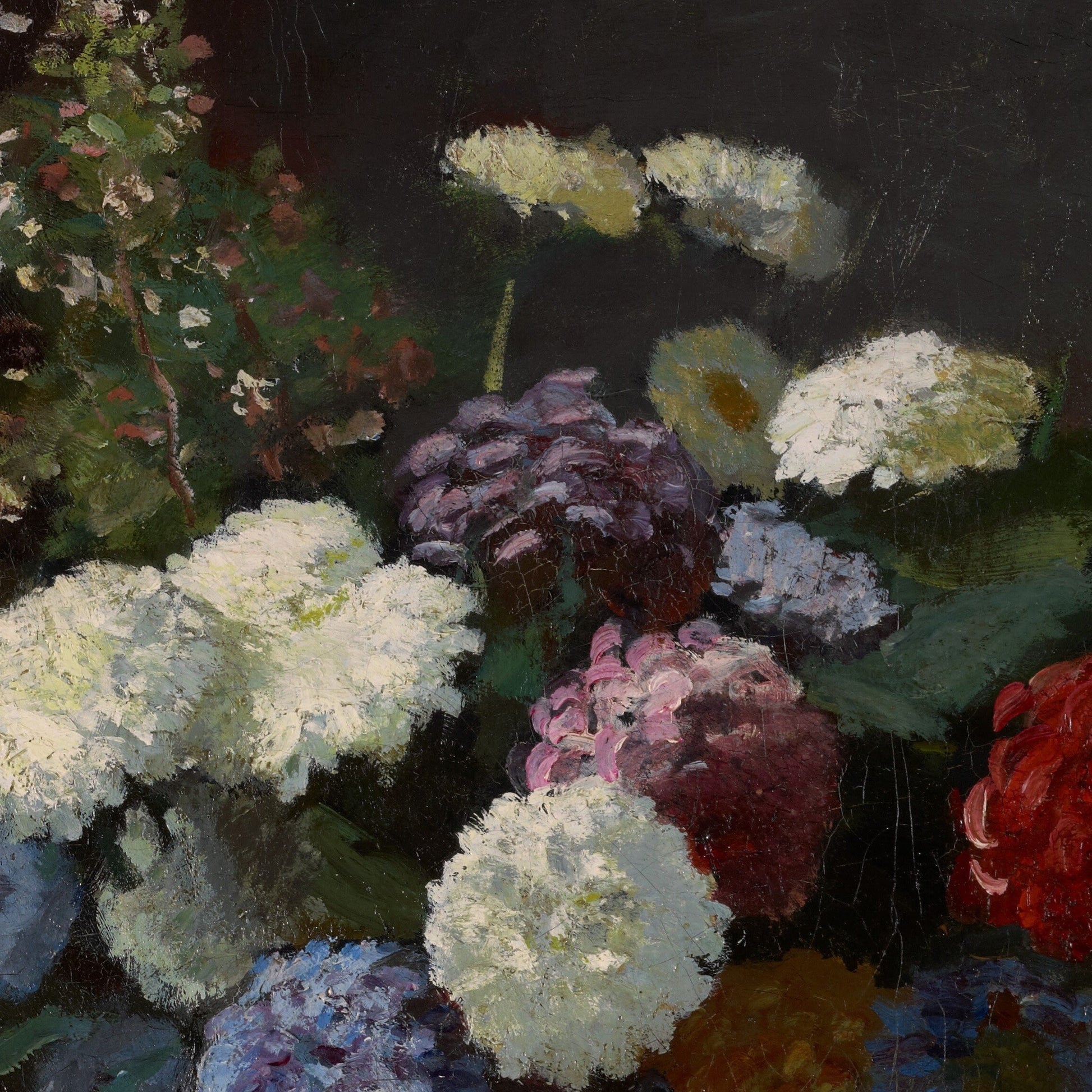Claude Monet Still Life 3D Print: Flowers and Fruit Textured Reproduction