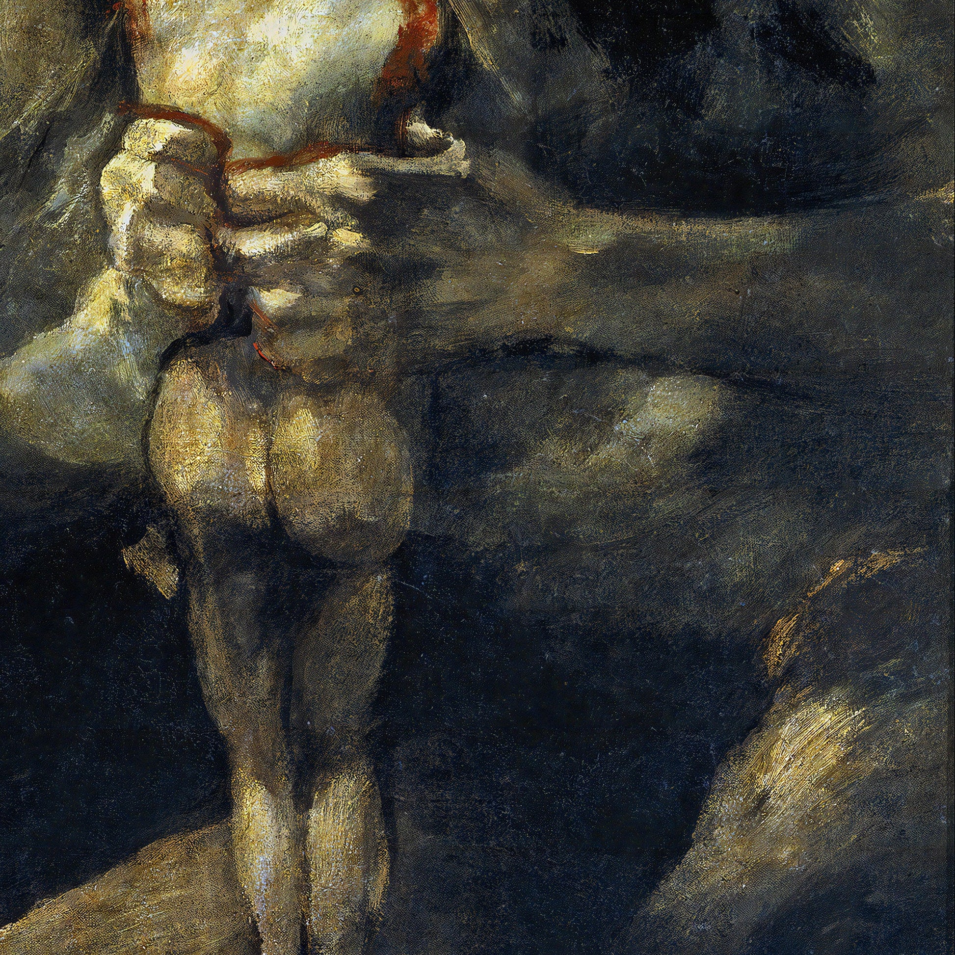 Saturn by Goya: Textured 3D Print - Spanish Art Reproduction