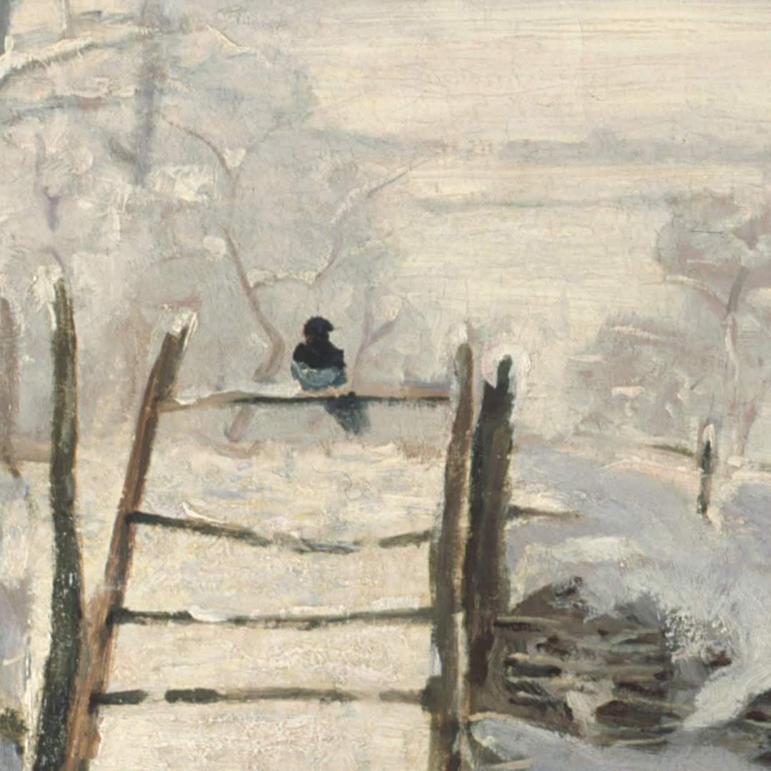 Monet's 'The Magpie' 3D Print: Textured Impressionist Art