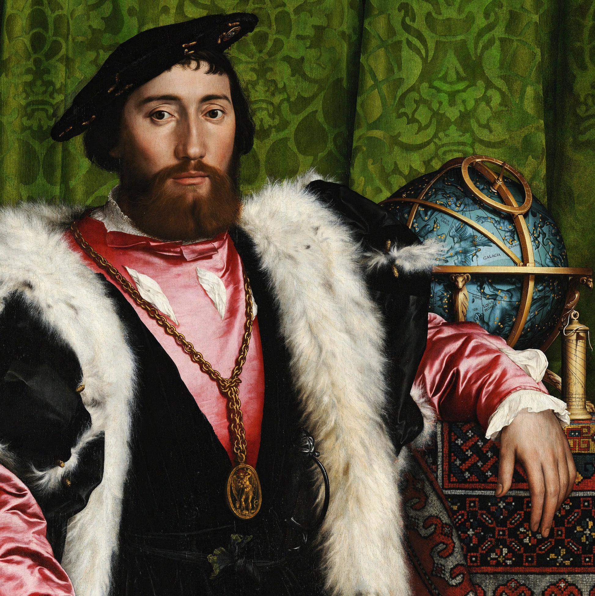 The Ambassadors by Hans Holbein: 3D Textured Print