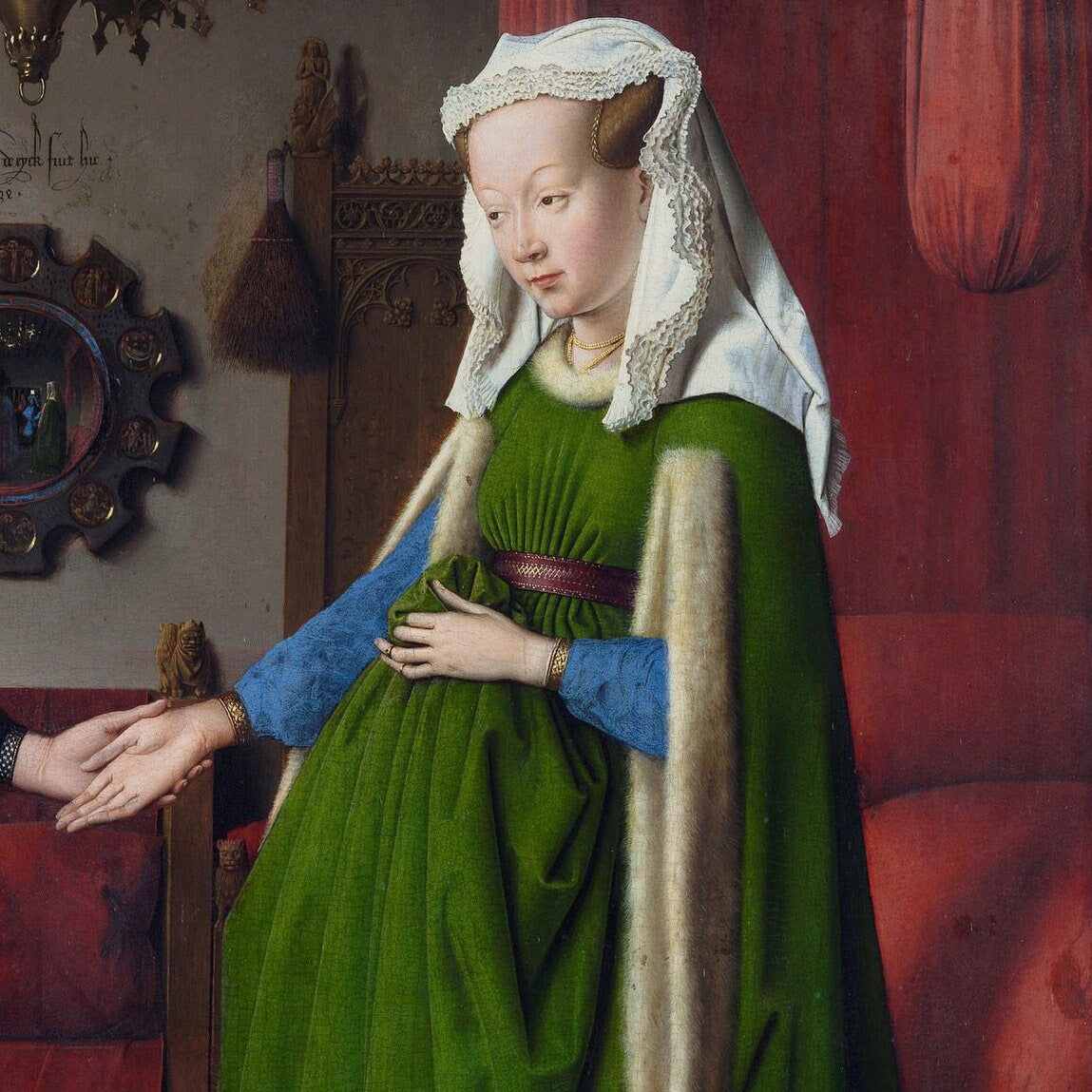 Arnolfini's Wedding by Jan Van Eyck, 3d Printed with texture and brush strokes looks like original oil painting