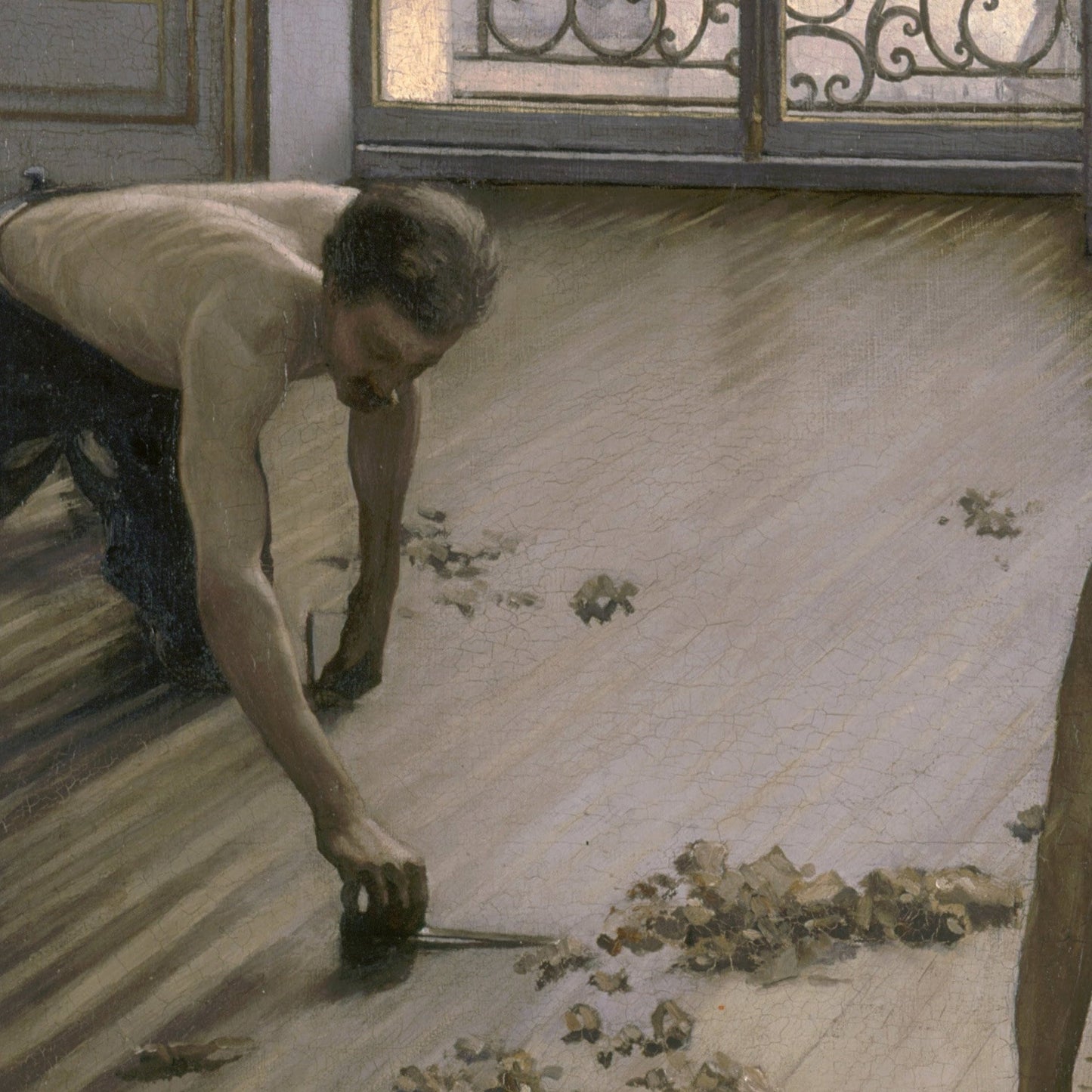 The Floor Planers by Gustave Caillebotte, 3d Printed with texture and brush strokes looks like original oil painting