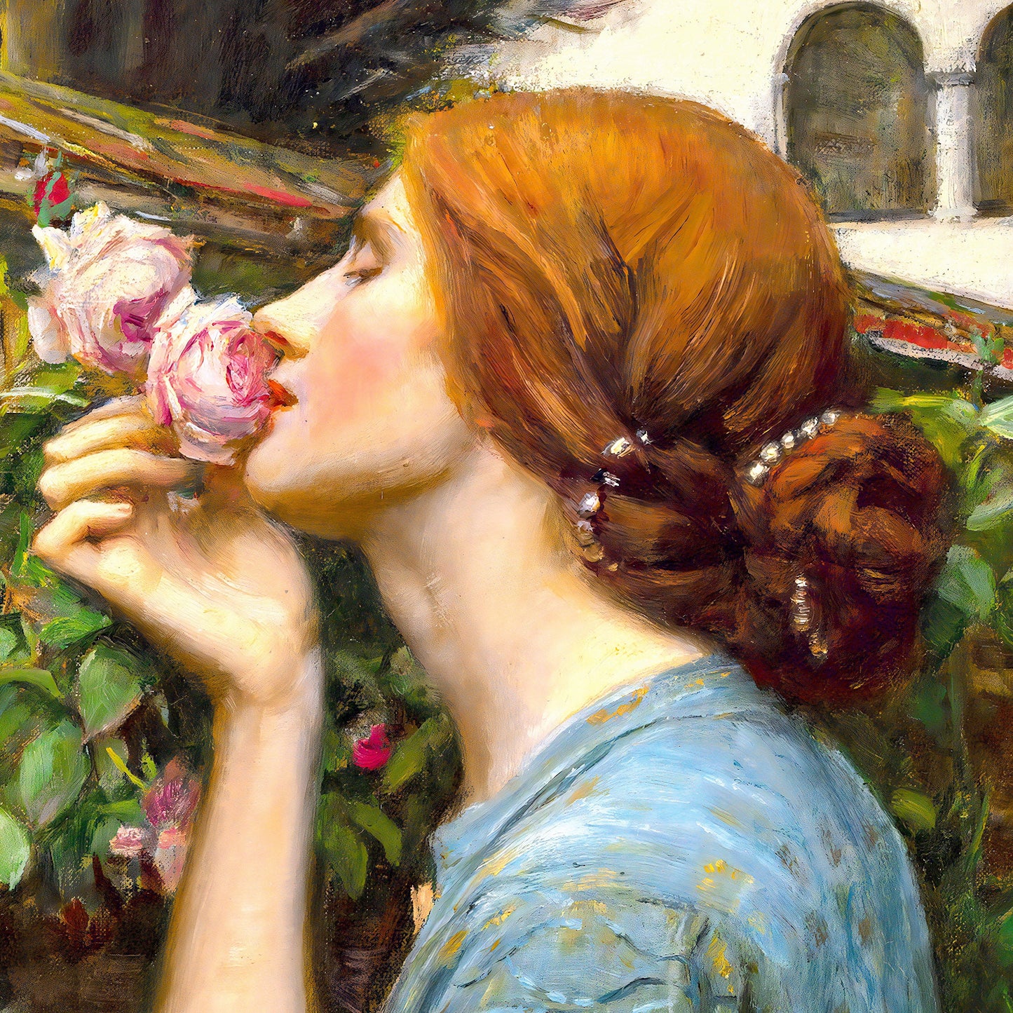 The Soul of the Rose Print: John William Waterhouse 3D Textured Reproduction