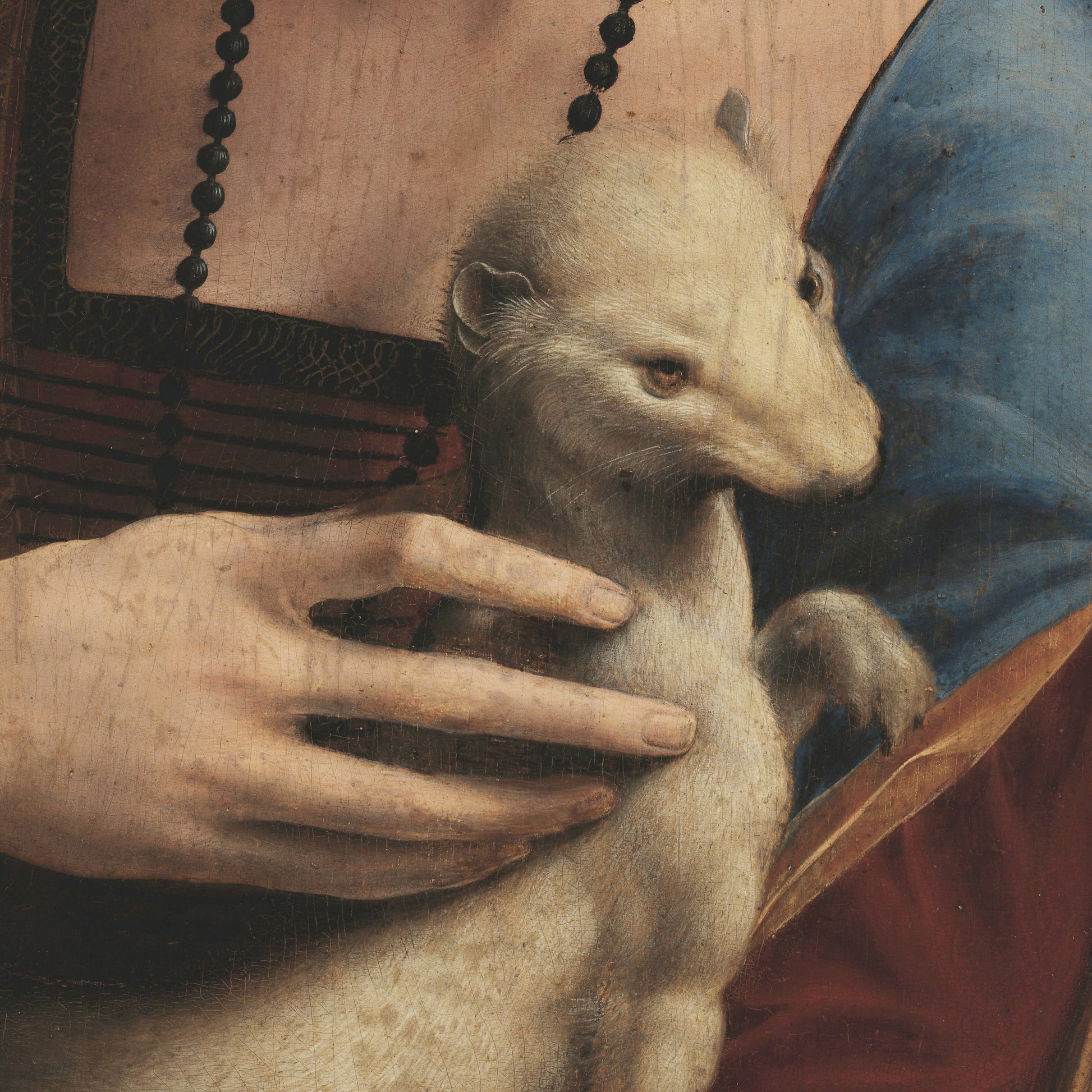 Da Vinci Lady with Ermine: 3D Textured Art Reproduction