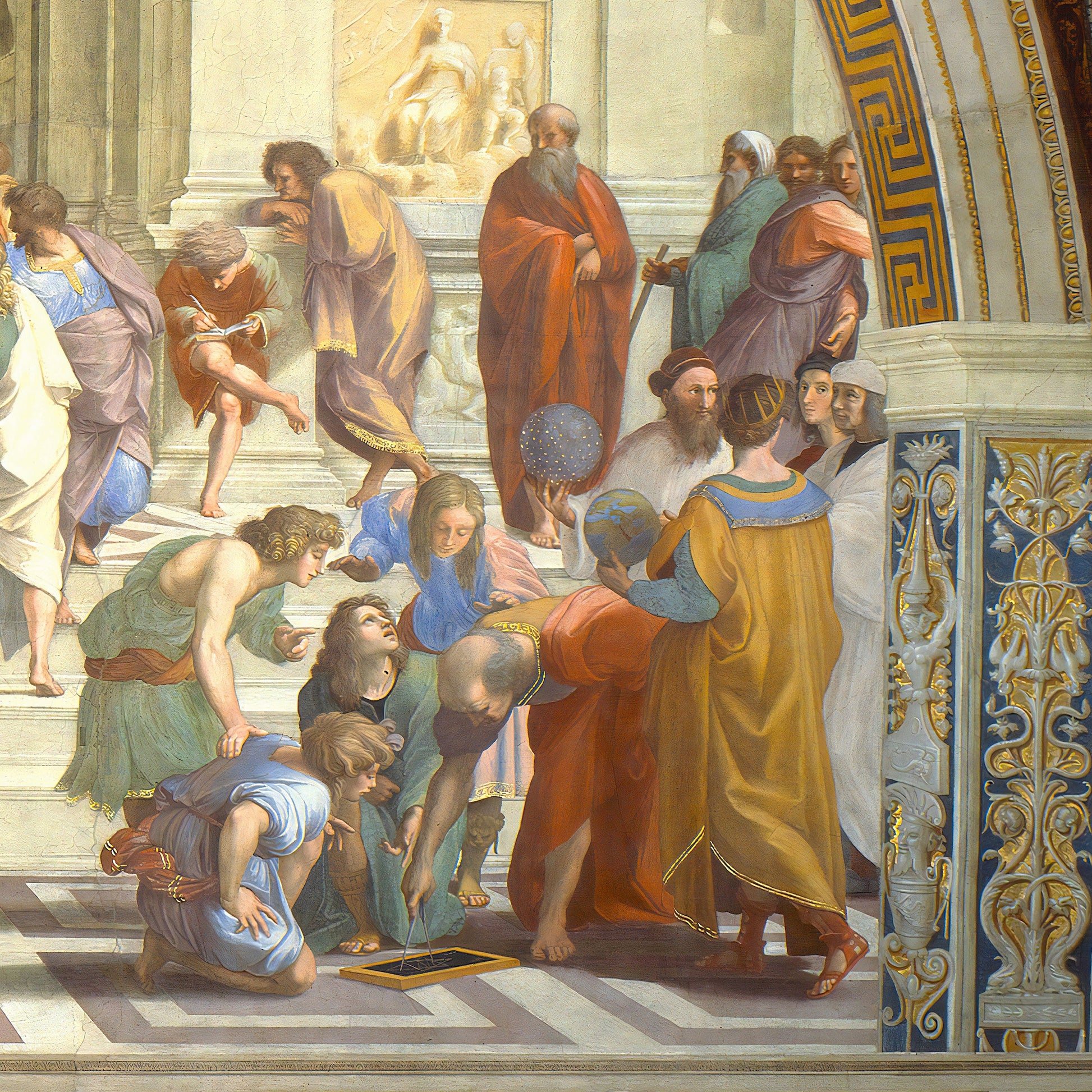 The School of Athens Print by Raffaello Sanzio: 3D Textured Art