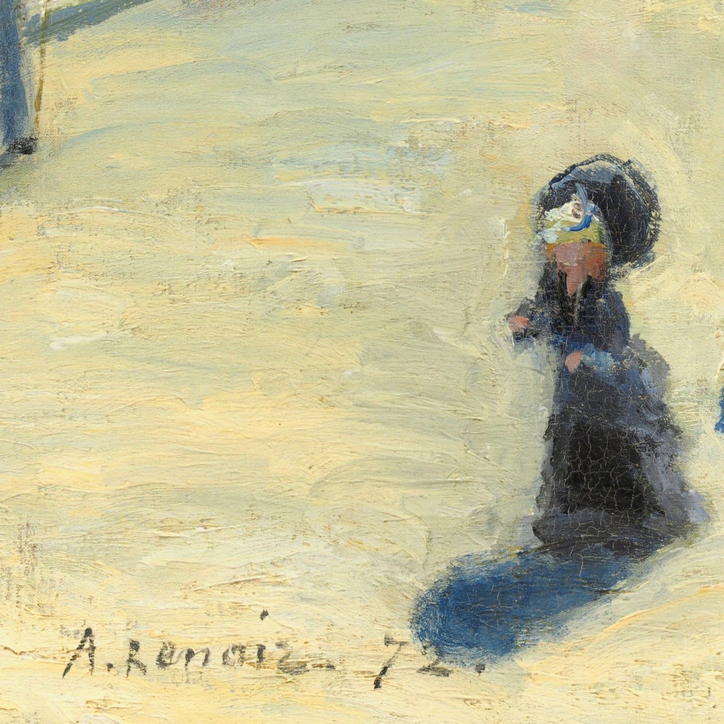 Renoir Pont Neuf 3D Print: Textured Impressionist Art