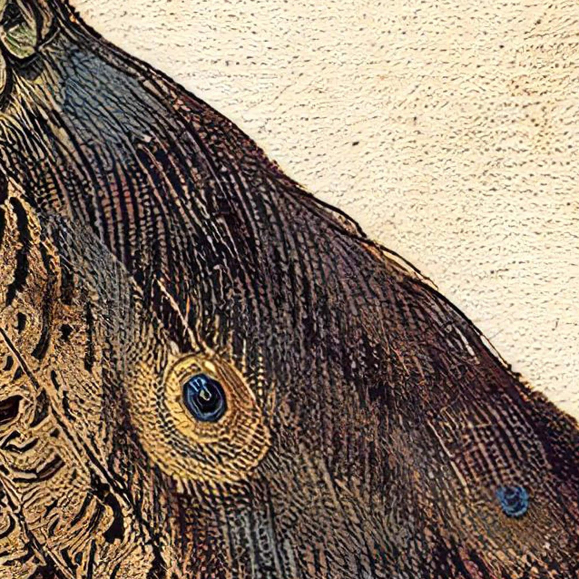 Nicolaus Juvenel Peacock Print: 3D Textured Art