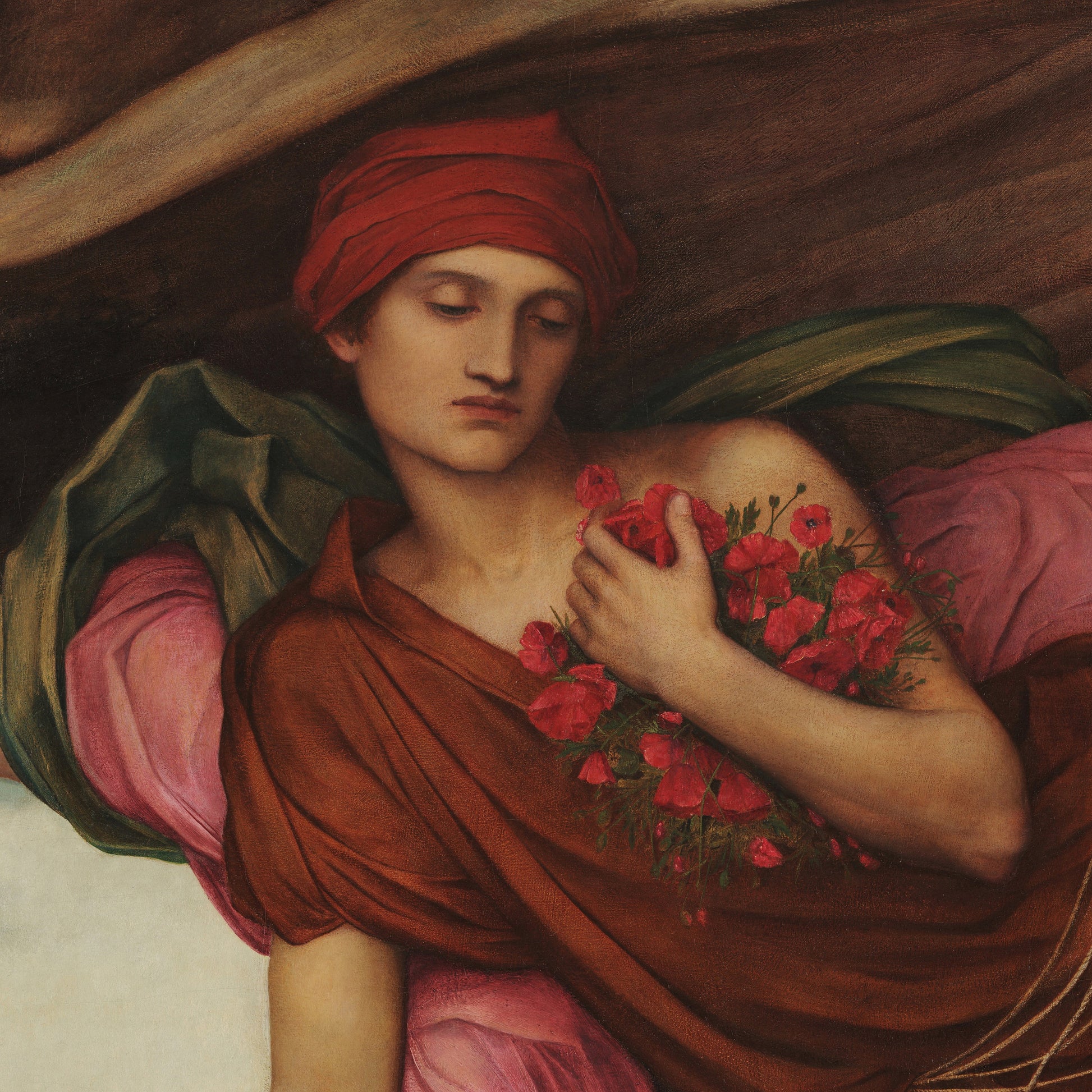 Night and Sleep by Evelyn De Morgan: 3D Textured Art Print