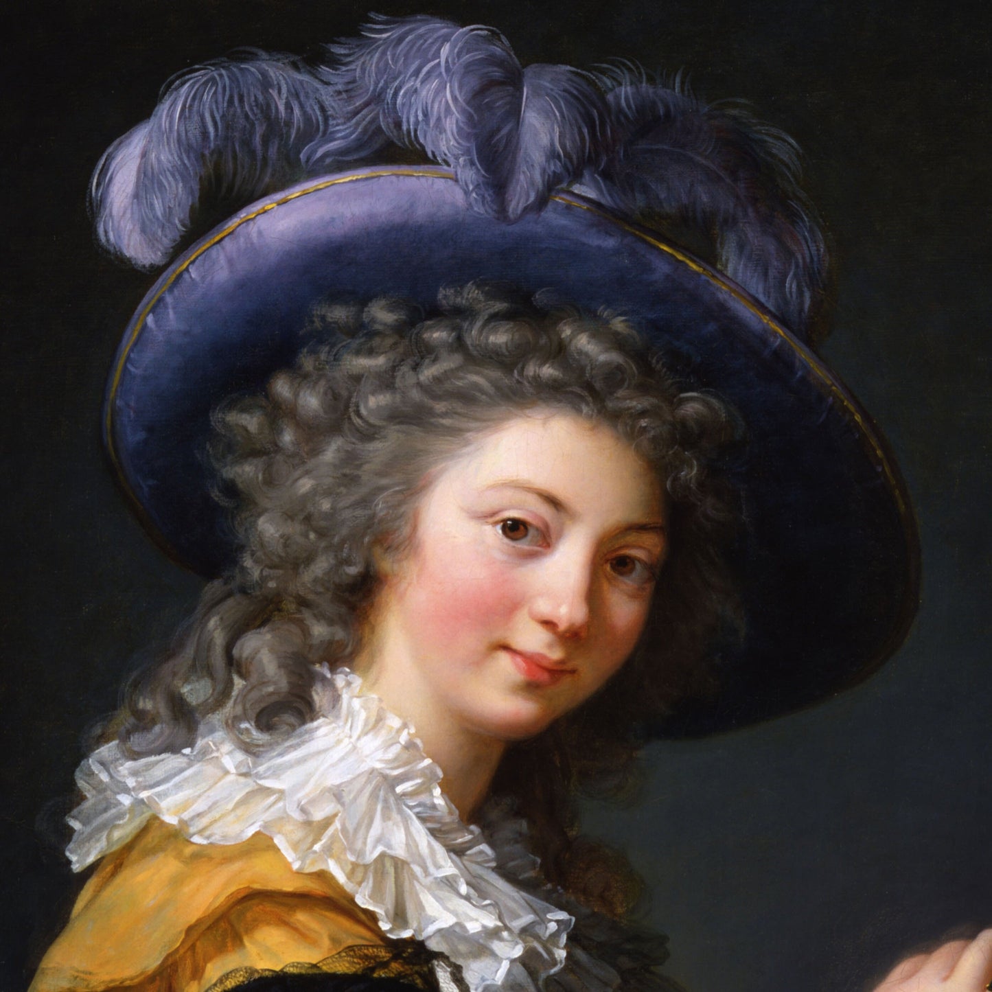 Comtesse de Ceres Former by Elisabeth Vigee Le Brun, 3d Printed with texture and brush strokes looks like original oil painting