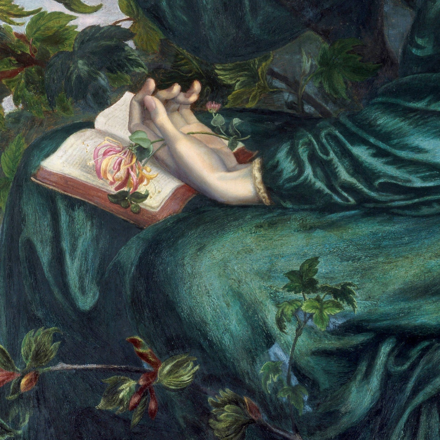 The Day Dream 3D Print by Rossetti: Textured Oil Painting Replica