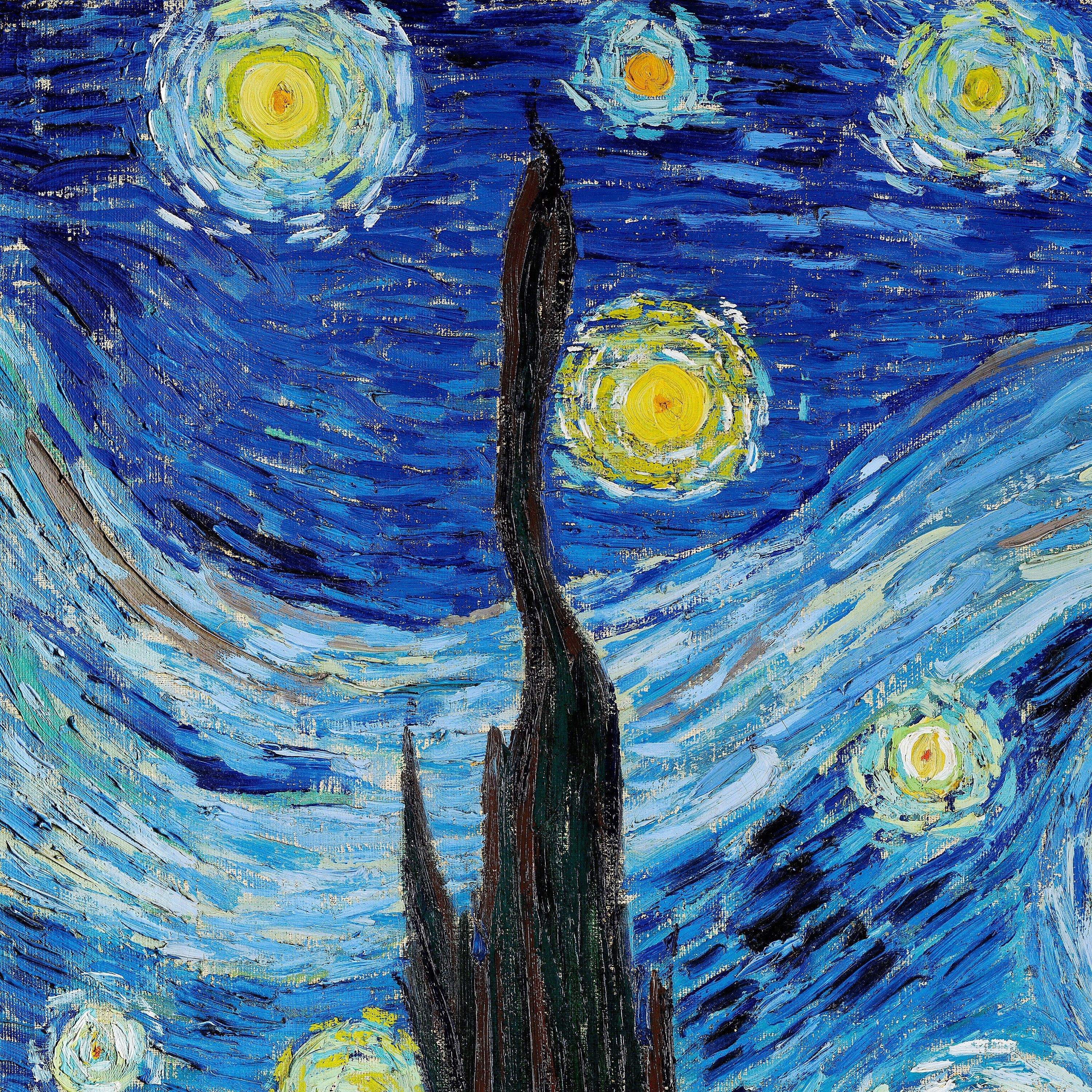 3D Starry Night by Vincent van shops Gogh