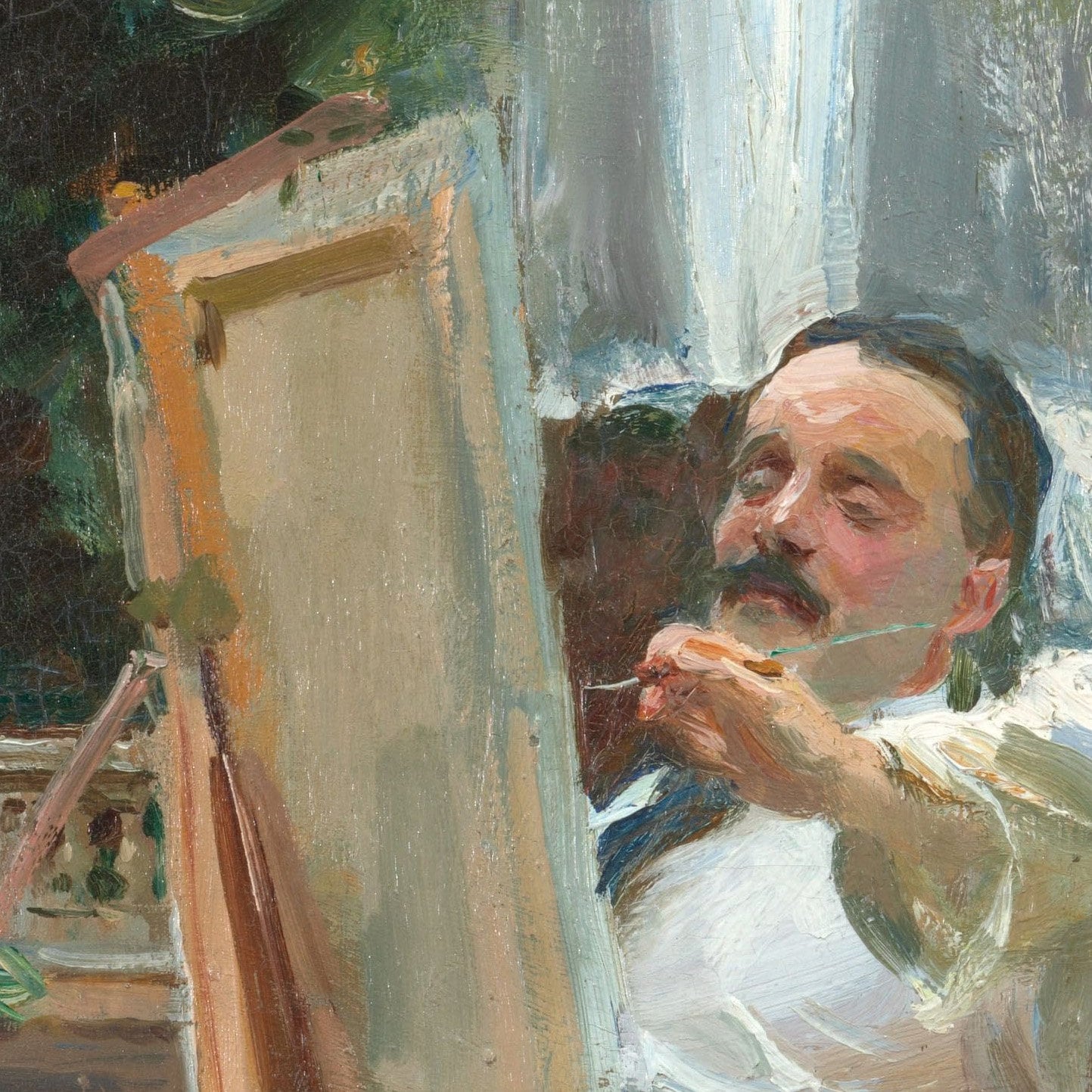 The Fountain by John Singer Sargent: 3D Textured Print